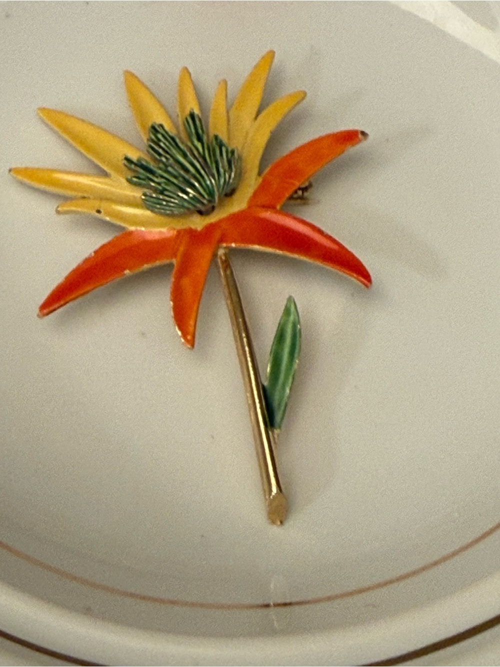 ART ( Arthur Pepper) flowers brooch vintage - Picture 4 of 4
